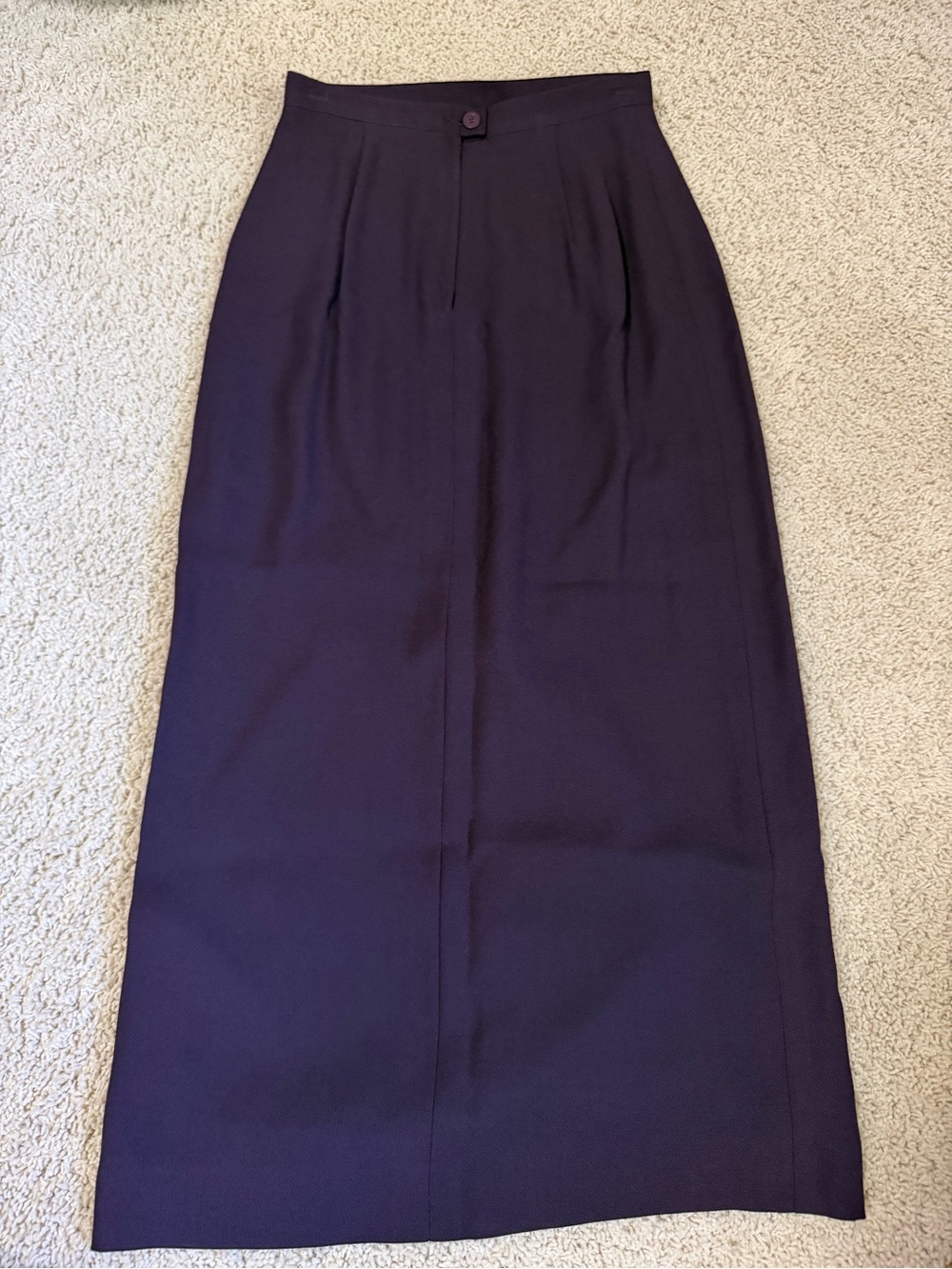 Petite Sophisticate Maxi Skirt in Dark Purple
